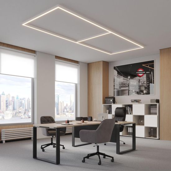 359602 OVER NT25 068 белый Светильник линейный светодиод. с переключ. цв. температуры IP20 LED 20W 220-240V 3000К\4000К\6000К FATTO