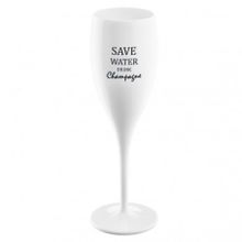 Бокал для шампанского Cheers, No 1, Save Water Drink Champagne, Superglas, 100 мл, белый