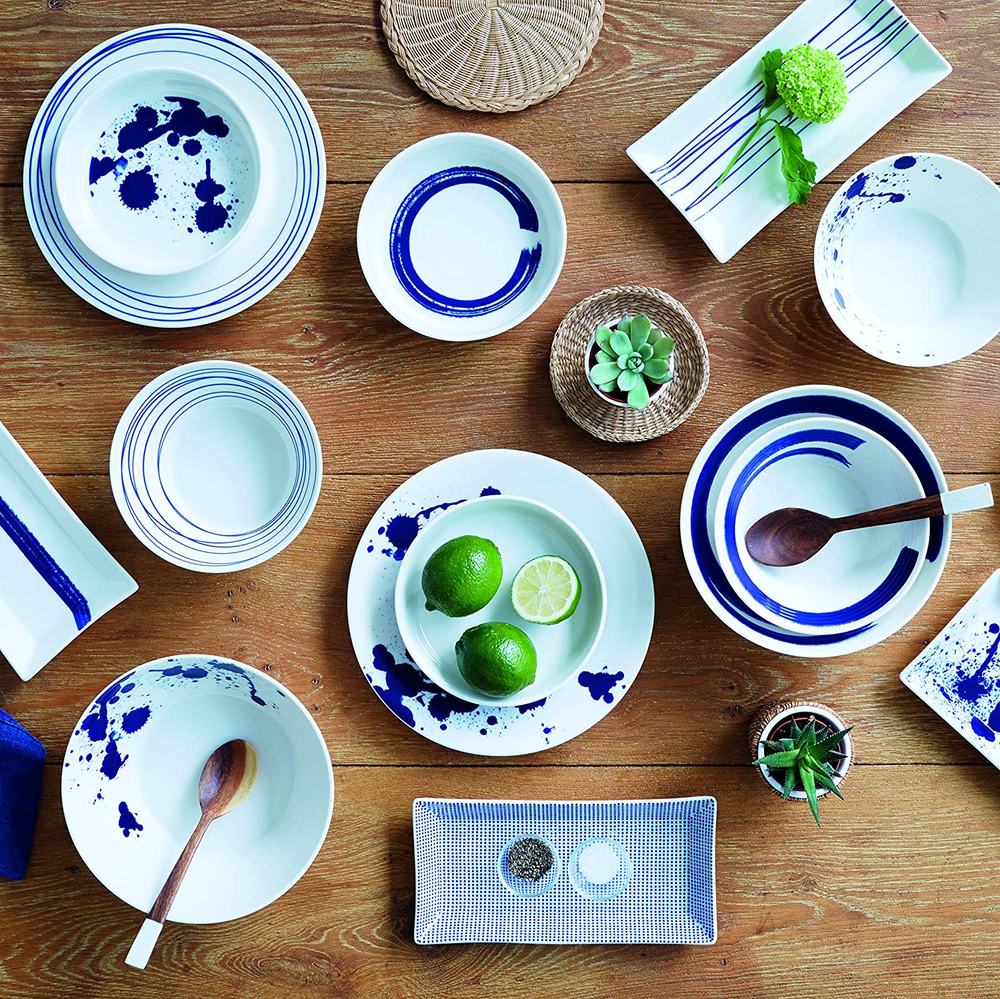 Royal Doulton Тарелка для завтрака Pacific 23 см с точками 40009468