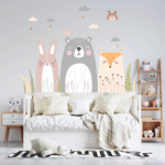 Наклейки ЛЕСНЫЕ ДРУЗЬЯ мини