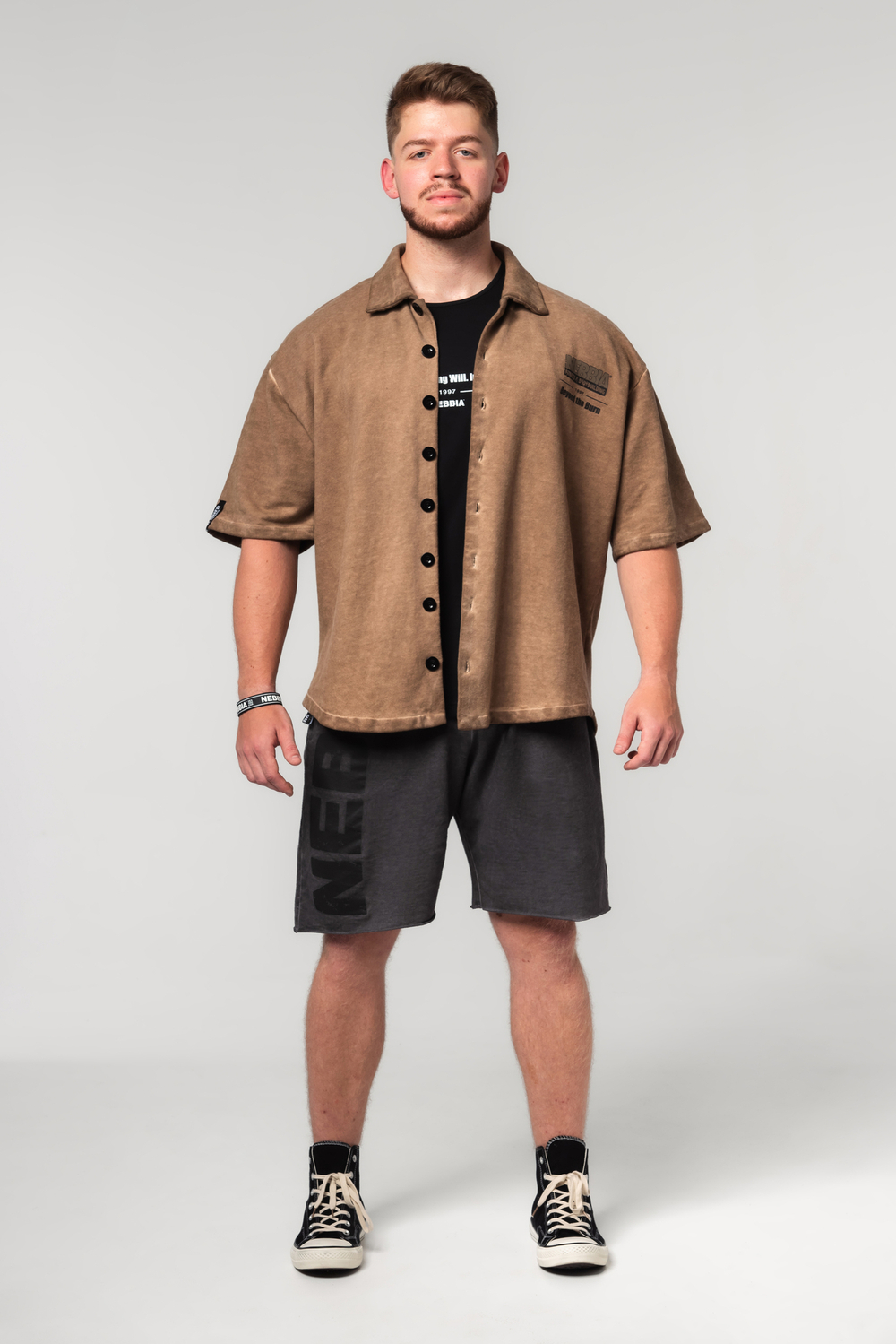 Рубашка WASHED-OFF OVERSIZED SHIRT 90S THROWBACK 347