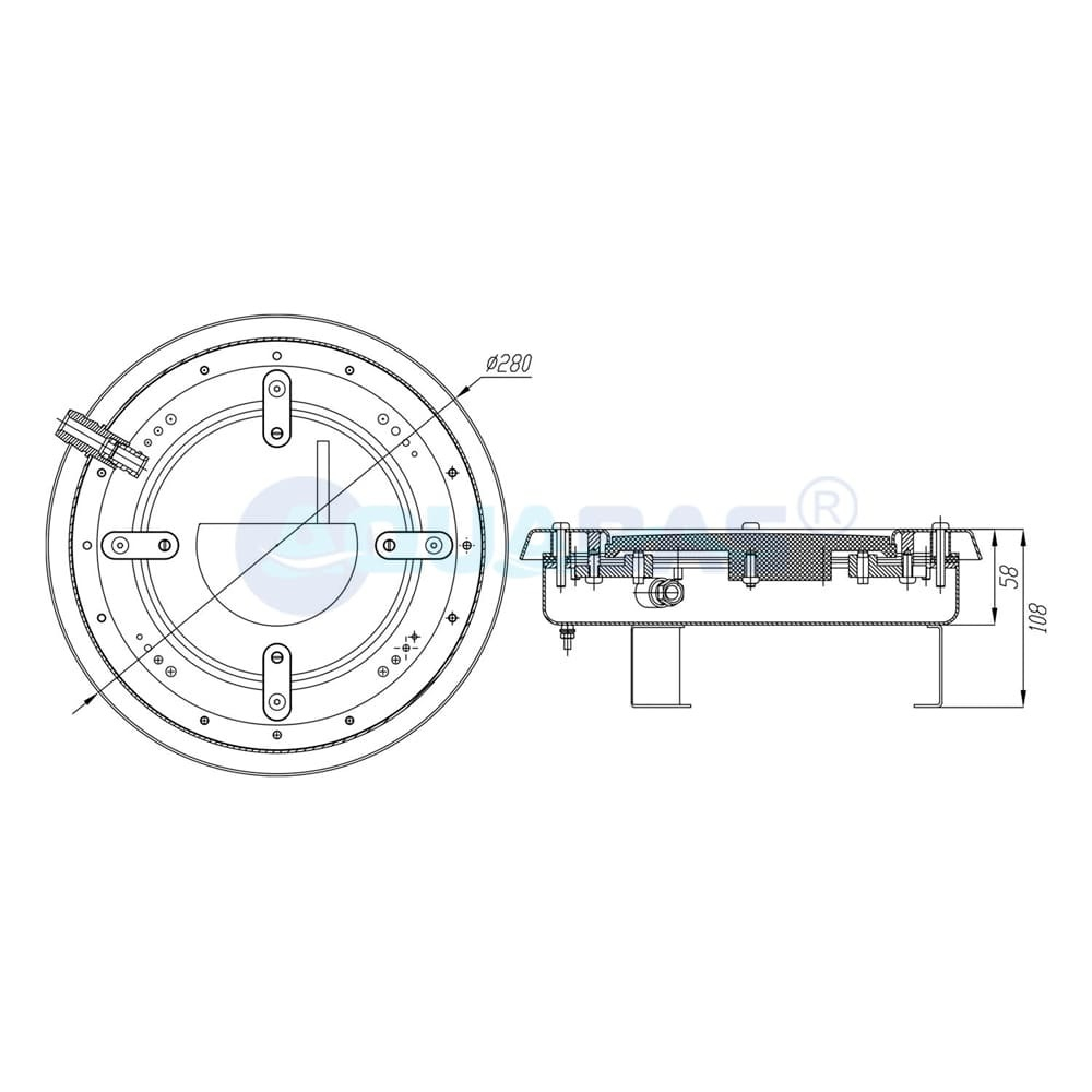 ПС.30.PAR56 Прожектор светодиодный 30 Вт (лампа PS710, LED), белый