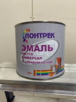 Эмаль ПФ-115 по металлу дереву красная 2.4 кг