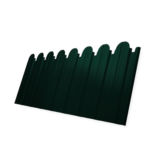 Профнастил С10 Grand Line Optima Pe 0,45 мм RAL 6005 зеленый мох фигурный