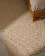 Ковер Mascarell из хлопка и полиэстера белого цвета 160 x 230 см