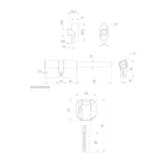 Цилиндровый механизм (Z407/80) Z4007Tang80(45+10+25) со штоком CP хром
