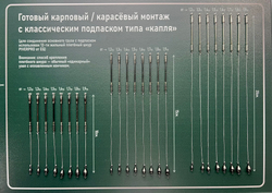 Классический карповый/карасёвый монтаж с подпаском типа "капля"