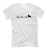 Футболка "Корги - сердечный ритм"