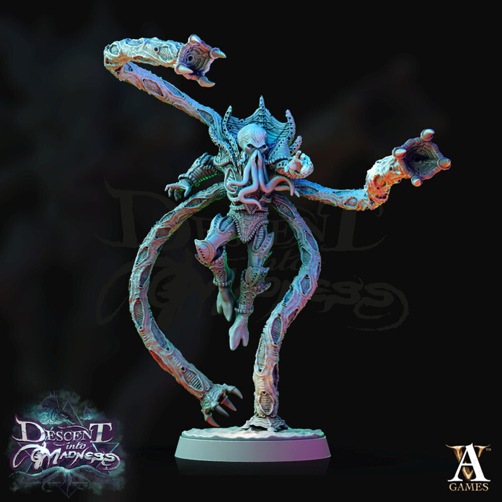 Иллитид mind flayer Illithid Свежеватель разума Маг Волшебник Колдун Чародей миниатюра для dnd, днд, pathfinder, фентези, Настольная игра, НРИ, Варгейм, РПГ