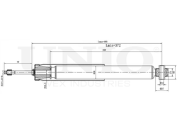 Амортизатор газовый задней подвески UNIO SAB-10665