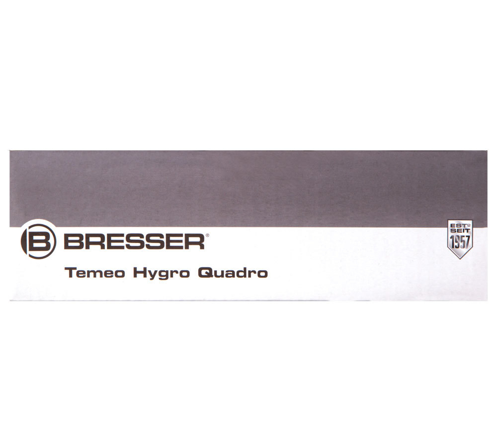 Метеостанция Bresser Temeo Hygro Quadro, черная