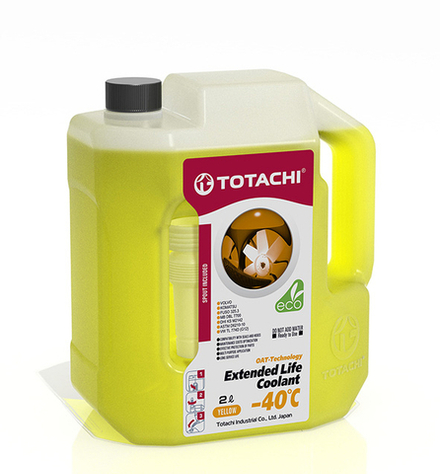 Антифриз TOTACHI EXTENDED LIFE COOLANT YELLOW -40C 2л