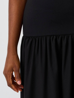 Платье длинное с заниженной талией