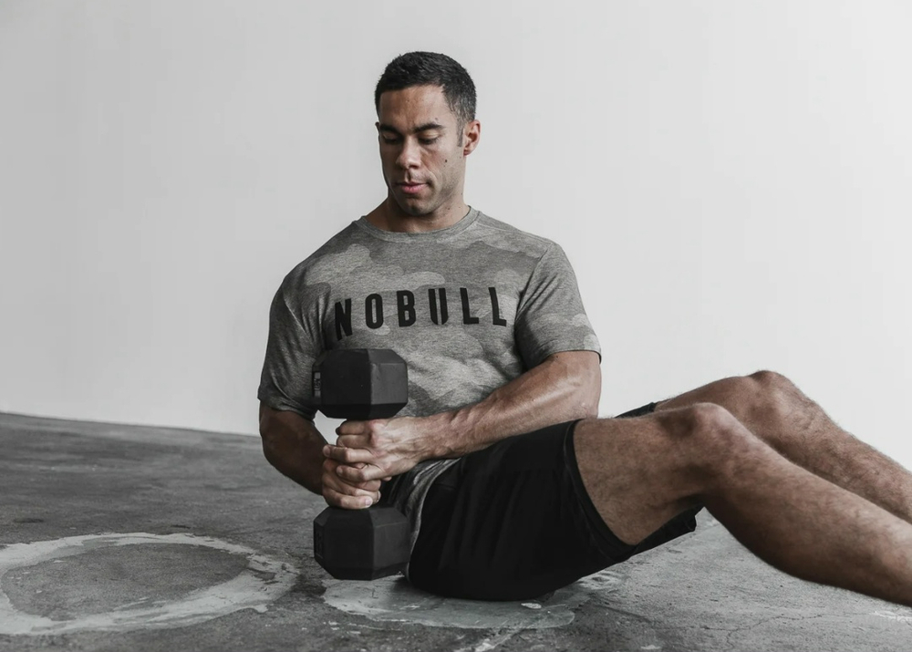 Футболка NOBULL серый камуфляж