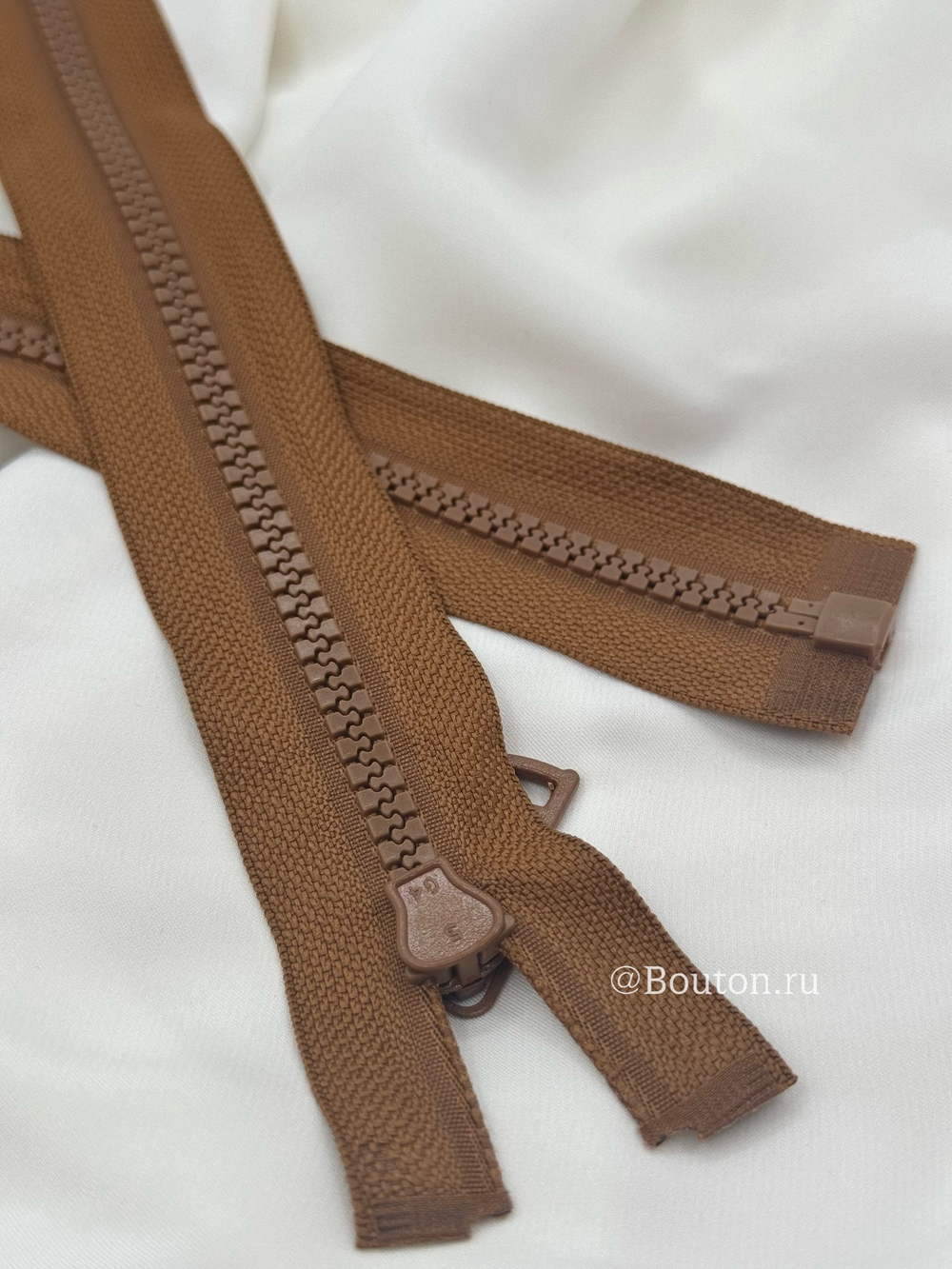 Молния тракторная коричневая