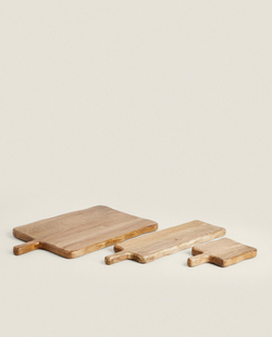 Zara Home разделочная доска из дерева, цвет бежевый, 25 см · 4216/754