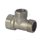 Тройник латунь никель Ду 20 (3/4") НР/НР/ВР SantechSystems