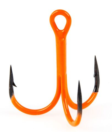 Крючки-тройники Lucky John  Orange UV LJH201 разм.002 6 шт.