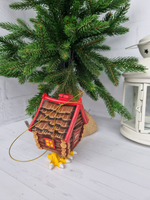 Избушка на курьих ножках ёлочная игрушка