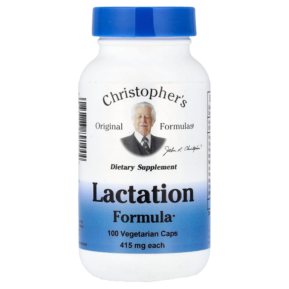 Christopher's Original Formulas, средство для лактации, 100 вегетарианских капсул