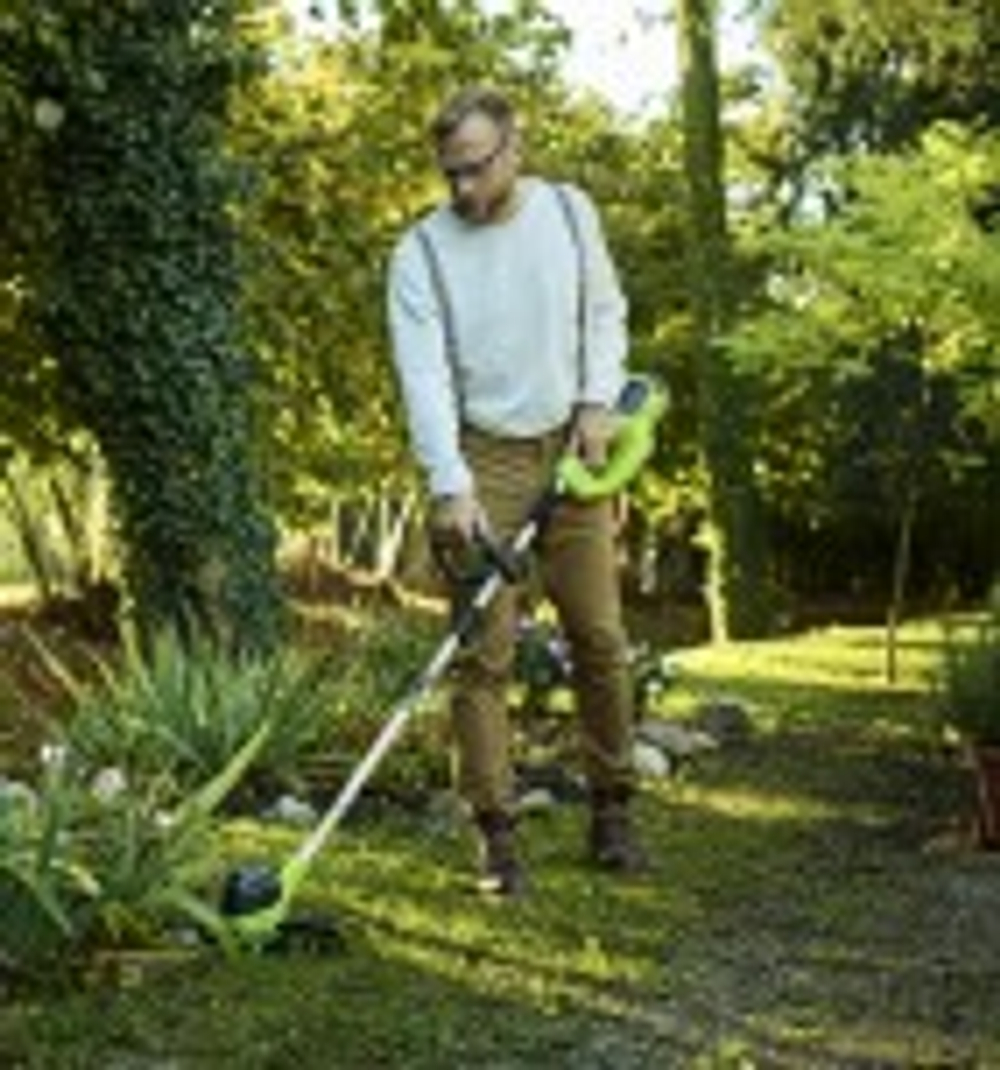 Триммер аккумуляторный GREENWORKS GD40BC 40V, 40 см, б/щ, АКБ 8Ач и ЗУ 1301507UH