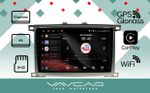 Магнитола для Toyota Land Cruiser 100, Lexus LX470 2002-2007 (экран климата снизу) - Vaycar VA77-1166 на Android 13, 8-ядер, 2Гб-32Гб, 4G SIM-слот