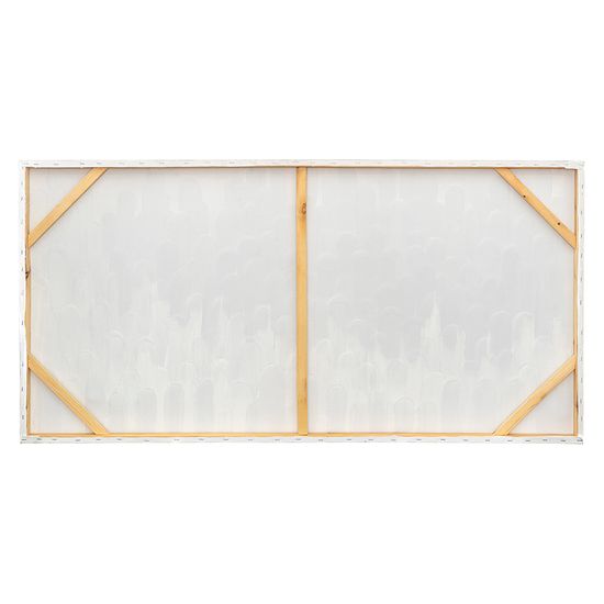 Панно декоративное с ручной росписью by feel, 140х70 см, черно-белое