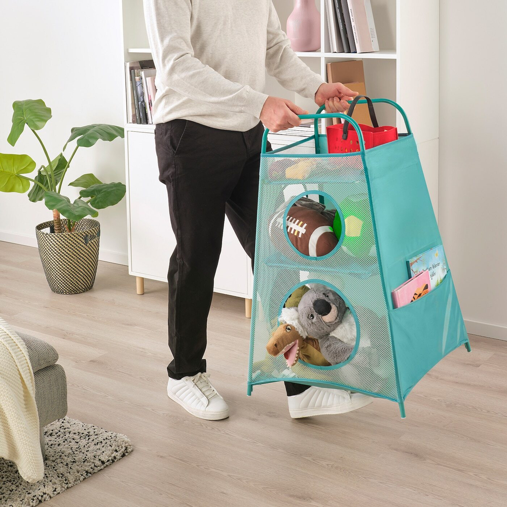 IKEA TIGERFINK  (ИКЕА ТИГЕРФИНК)  -  Полки с разделителями, бирюзовый