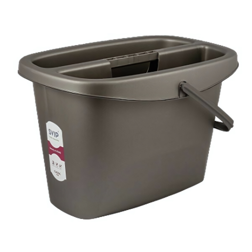 Ведро со вставкой прямоугольное Step 13 л антрацит