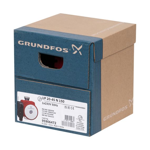 Насос циркуляционный Grundfos UP 20-45 N купить в Москве и Московской области по низкой цене с доставкой по России — (6) Насос циркуляционный Grundfos UP 20-45 N — (6)