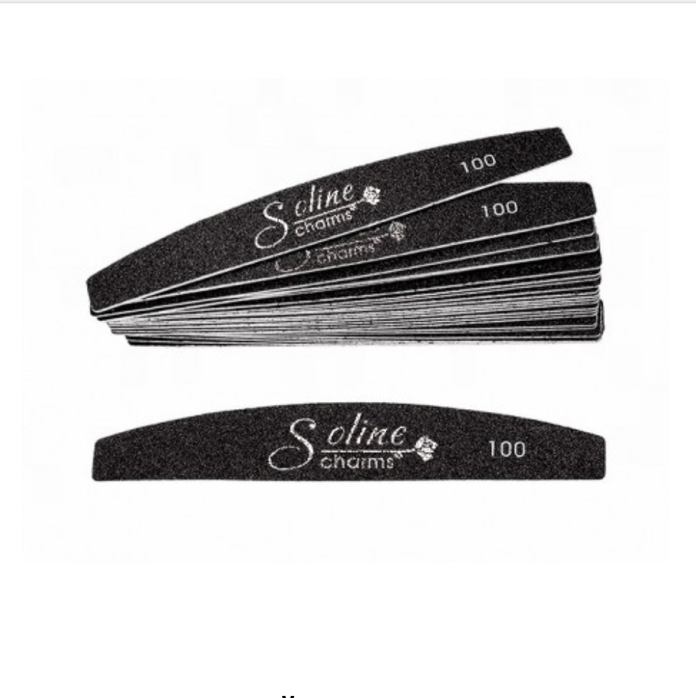 Сменные файлы (10 шт.) лодка - 100 грит SOLINE CHARMS