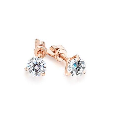 Серьги из золота 585 пробы с 2 Фианит