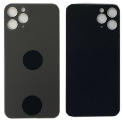 Задняя крышка для Apple iPhone 11 Pro Серый (стекло, широкий вырез под камеру) - Премиум