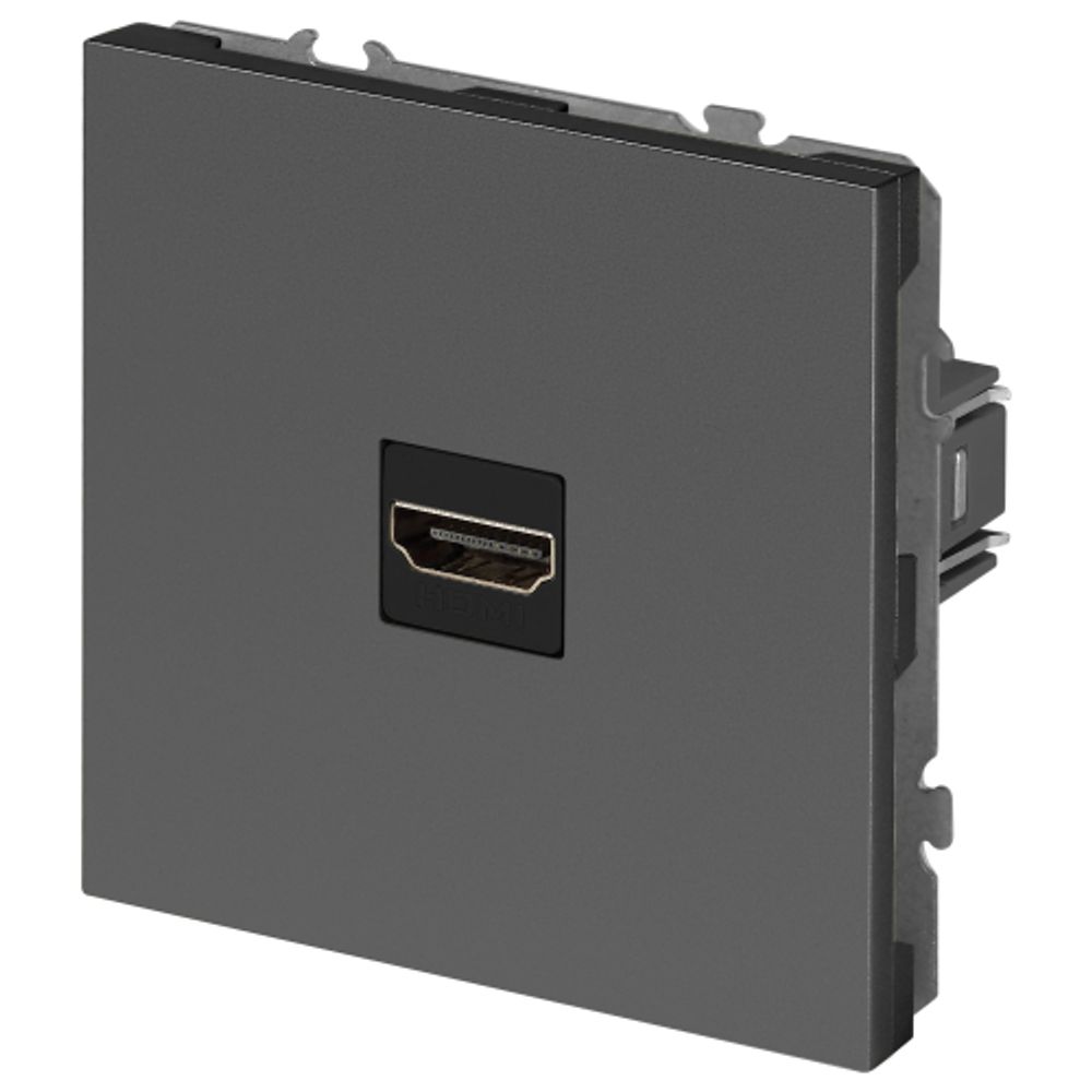 Розетка ЭРА Galaxy 15-3114-06 HDMI IP20 графит | Эра Galaxy