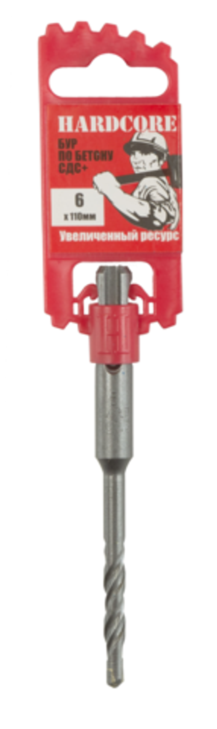 Бур по бетону SDS+ 6х110 мм "Hardcore"