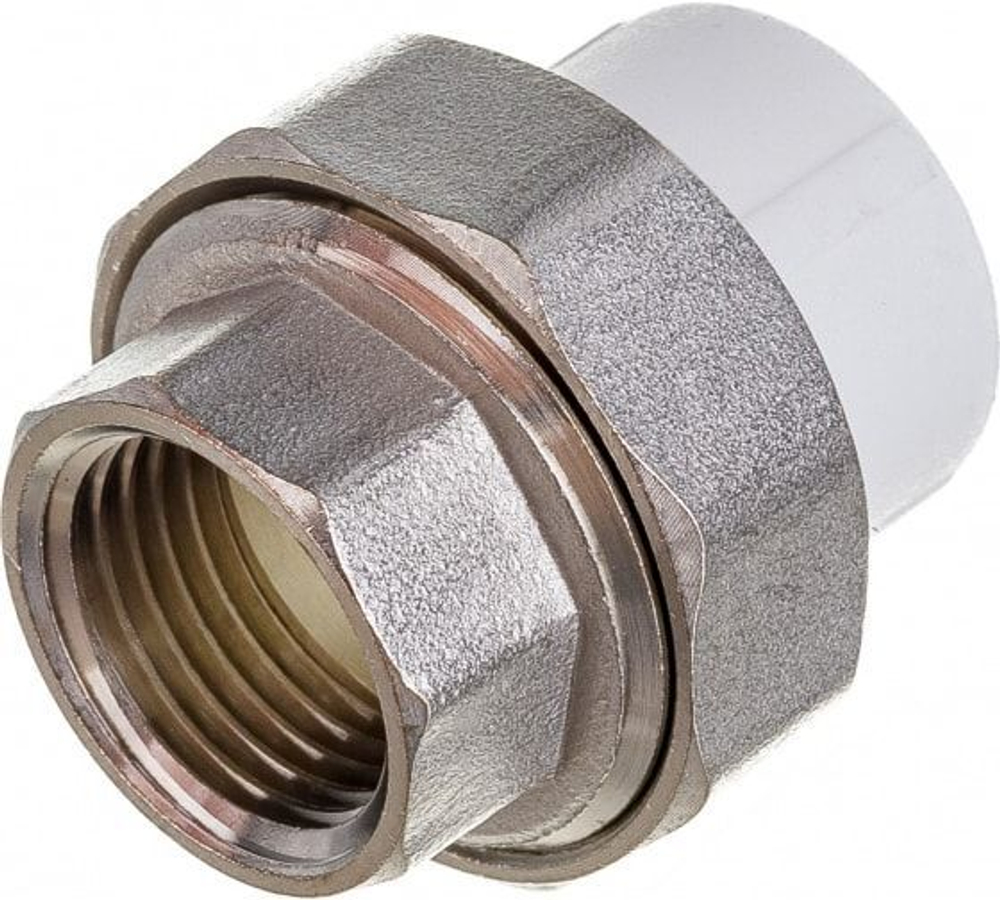 Муфта разъемная комбинированная PP-R 25х3/4" внутренняя резьба, американка белая, Valfex 10155020