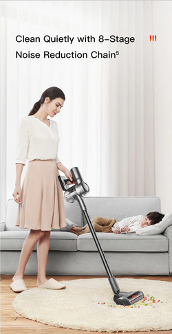 Беспроводной пылесос, вертикальный Dreame Cordless Vacuum Cleaner V12 серый(EU)