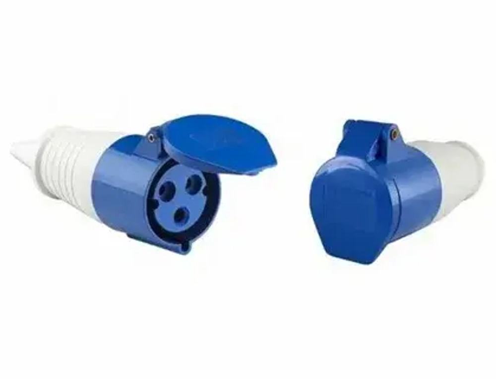 Розетка 213 переносная 2Р+РЕ 16А 220В IP44 TDM SQ0603-0010