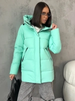 Куртка весенняя удлиненная с капюшоном