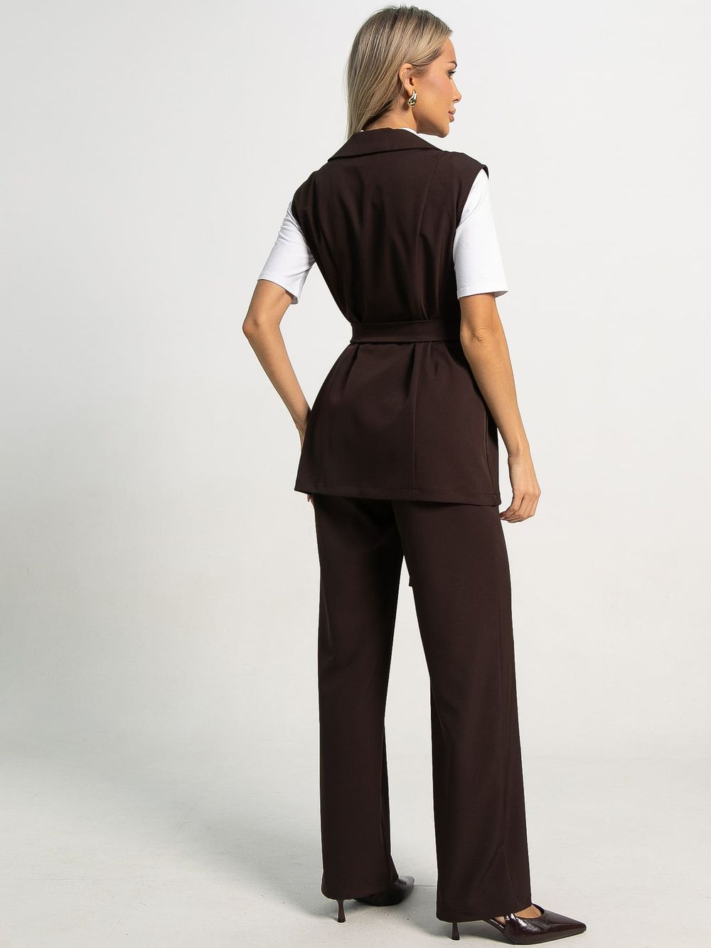 Костюм брючный Амстердам (шоколад) К15585-12М LT Collection