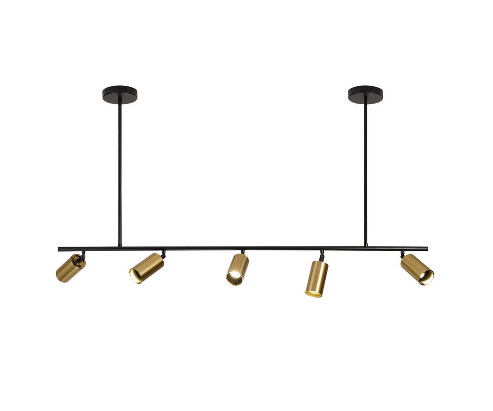 Kink Light 07615-5 Люстра Кайко черный/бронза Gu10 50W