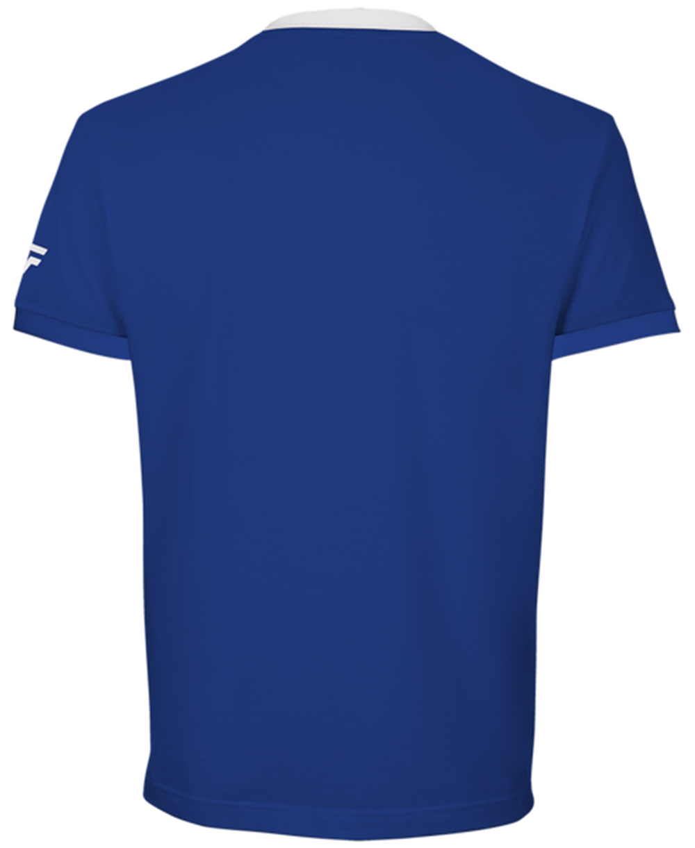 Футболка для мальчика теннисная Tecnifibre Cotton Tee - royal