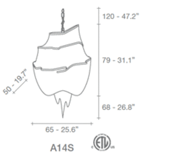 replica TERZANI   Atlantis 3 suspension lamp (silver)