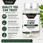 Probase Nutrition, L-метилфолат 5-МТГФ, 15 мг, 60 капсул