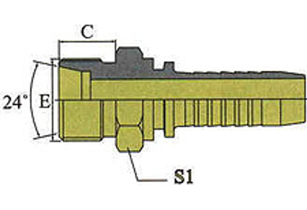Фитинг DN 06 DKO-L (Ш) 14x1.5 8