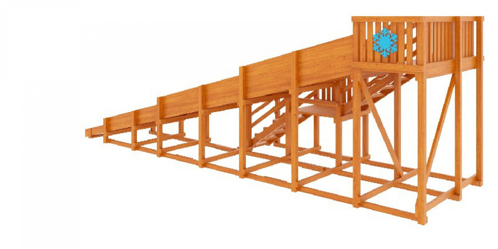 Зимняя горка TORUDA Лисичка (скат 8 м)