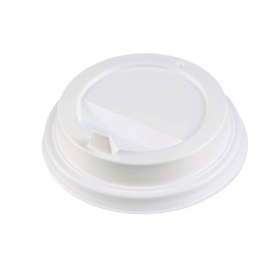 Крышка пластик. d=90мм белая с питейником 100шт