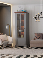 Шкаф-витрина деревянная Лэйквью 60х41х170 см, сервант с 4 полками, из массива сосны