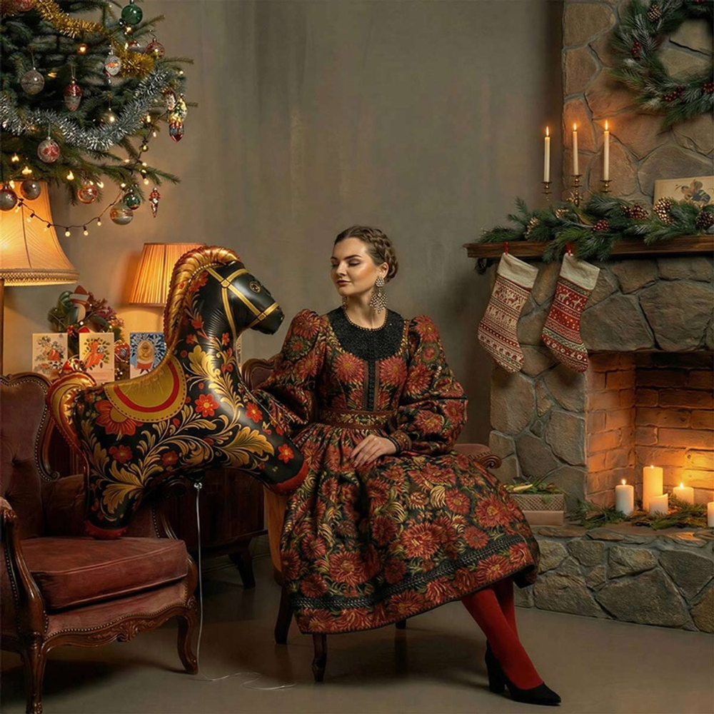 Фигура Лошадка Золотая роспись (32''/81 см)