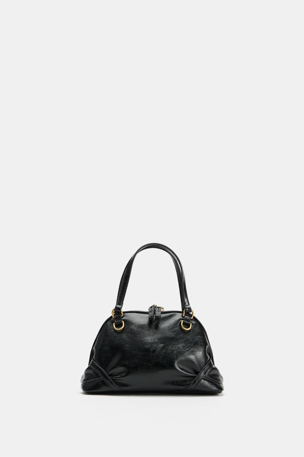 ZARA МИНИ-СУМКА ЧЕРЕЗ ПЛЕЧО, ЧЕРНЫЙ